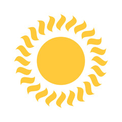 Yellow suns circle bright shine