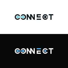 Abstract Initial Letter C and O Linked Logo. Blue Gradient Circular Rounded Infinity Style with Connected Dots. Usable for Business and Technology Logos. Flat Vector Logo Design Template Element.