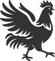 Hen silhouette vector