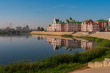 Fototapeta premium Yoshkar-Ola, Russia. View of the embankment 