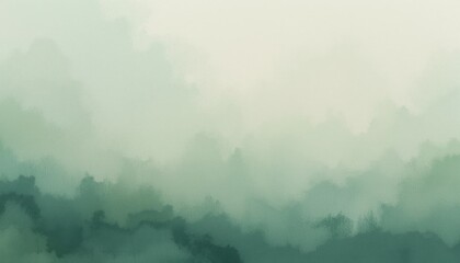 Misty landscape view nature scene atmospheric background soft colors tranquil environment serene ambiance