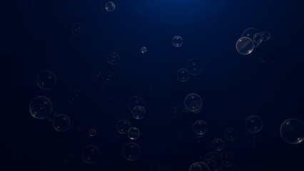 海の底から湧き出す泡