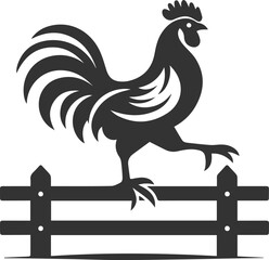 Hen silhouette vector