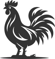 Hen silhouette vector