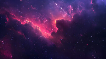 Mystical Galaxy Illustration Background