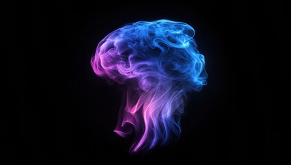 smoke on black