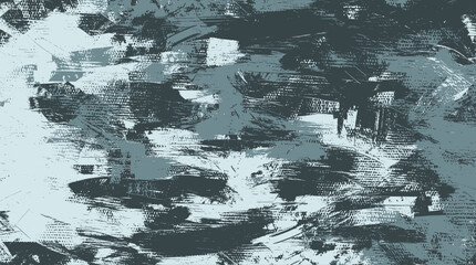 Modern teal background featuring dynamic turquoise strokes and textured edges, evoking a rhythmic composition inspired by abstract intensity and balance