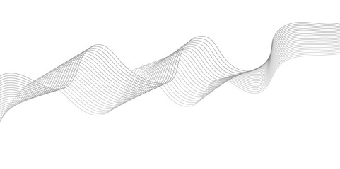 Abstract background with Gray wavy business lines. Vector design elements concept. Digital blend wave flowing lines.
