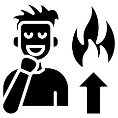 Motivation glyph icon