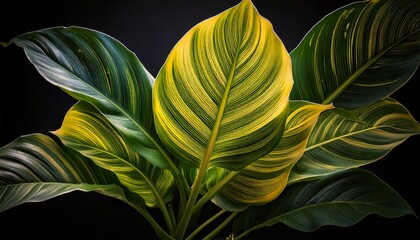 A leafy green plant with a yellowish tint