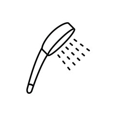 shower head icon vector bathroom icon