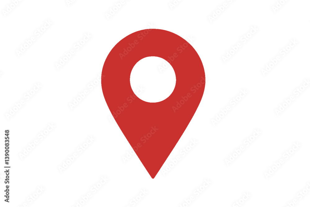 Aufkleber Location marker icon representing geographic points for navigation and mapping purposes