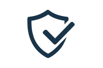 Shield icon with check mark representing security and trust in digital environments