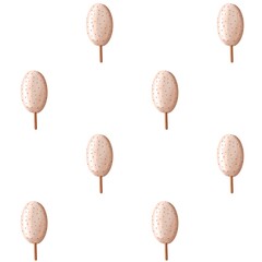 Summer seamless pattern with ice cream
