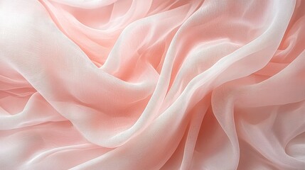 Obraz premium Light Pink Fabric Draping Softly