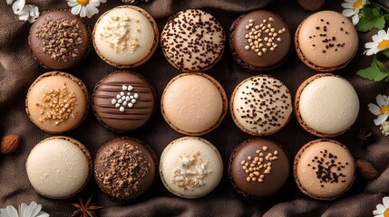 Delightful Assortment of Gourmet Macarons of excellence in splendor beyond compare with grace