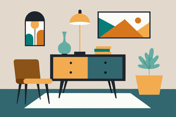 vector illustration of furniture