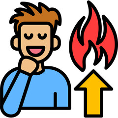 Motivation lineal color icon