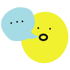 Dot dot dot emoticon