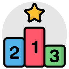 Position ranking board, icon of leaderboard