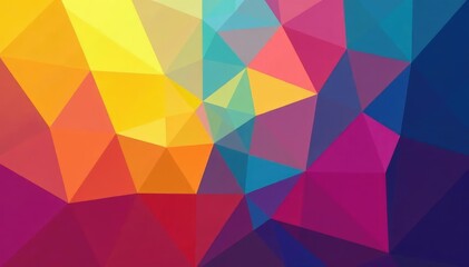 Geometric shapes create vibrant abstract backdrop, abstract, bold, computer