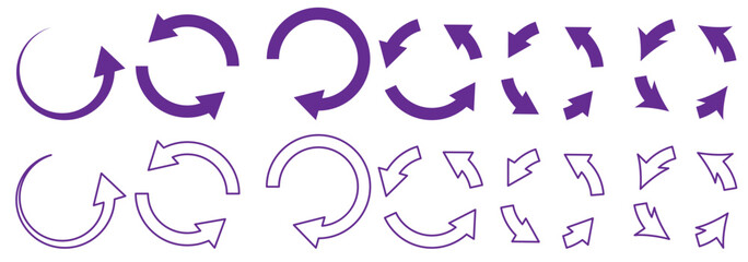 Refresh icon vector. Green recycle vector icon symbol. Repeat and reload icons set and arrow rotation circle. Sync icon symbol convert button sign