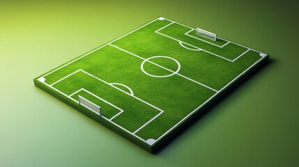 Aerial View of a Soccer Field Layout