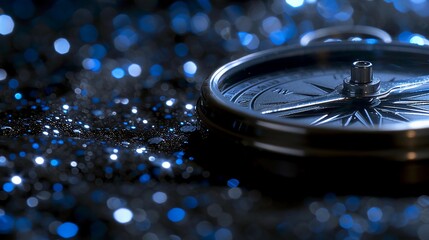 Dark metallic plate deflecting iron filings in curved patterns, demonstrating invisible magnetic forces in scientific experiment. Physics education concept, electromagnetism and magnetic field visuali