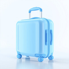 Minimal Blue 3D Suitcase with Modern Design
모던한 디자인의 미니멀한 파란색 3D 캐리어