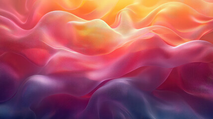 Fototapeta premium Dynamic abstract waves digital art vibrant colors fluid environment close-up view visual concept exploration