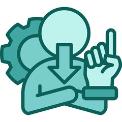 Obraz premium Emotional Control solid icon