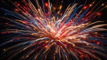 "Fourth of July Fireworks Display: Celebrating Freedom and Festivity"