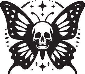 Butterfly Skull Logo