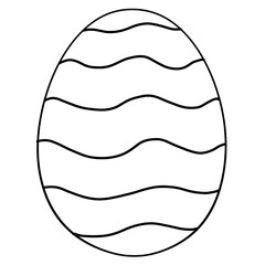 blank and white hand drawn easter