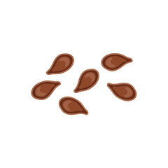 Flax seeds icon. Vector illustration in flat style.