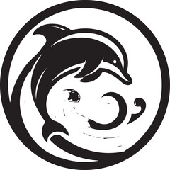 Dolphin logo vector