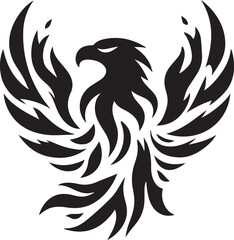 Eagle flame logo vector