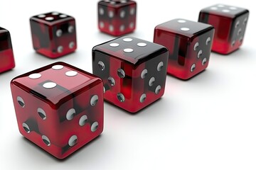 Red Dice in Row