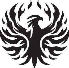 Eagle flame logo vector