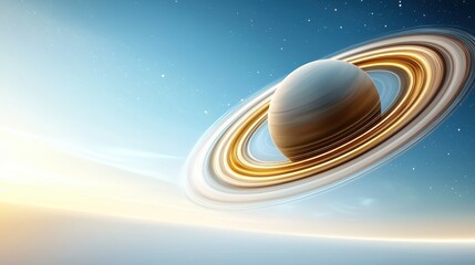 A breathtaking view of Saturn with its iconic s and a stunning cosmic background showcasing the beauty of our solar system.