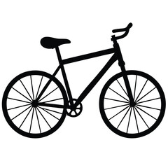 Fototapeta premium silhouette of a bike
