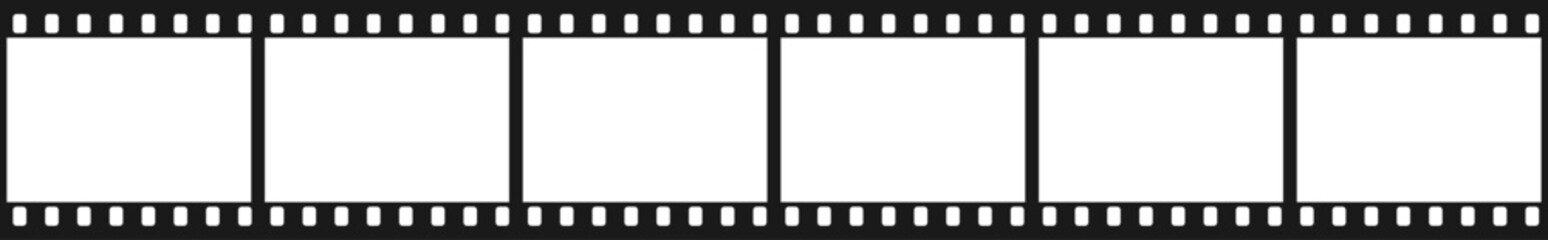 Large vector film negative with a transparent background