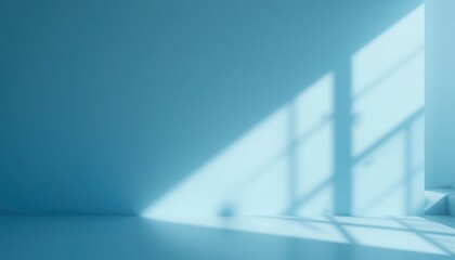 Fototapeta premium Light and shadow play on minimalist interior space modern room image composition bright environment artistic perspective conceptual design