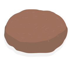 burger patty. freshly grilled burger meat.Barbecue grill cutlet