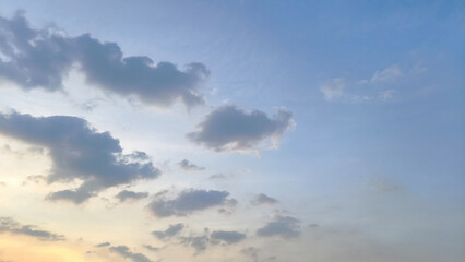 Blue sky and clouds in the sky