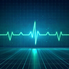 A futuristic medical background with a glowing grid, digital anatomy visuals, and high-tech elements symbolizing advanced healthcare and technology.