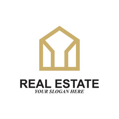 home real estate logo and vector