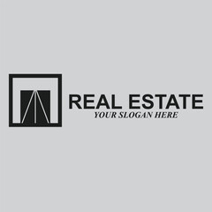 home real estate logo and vector