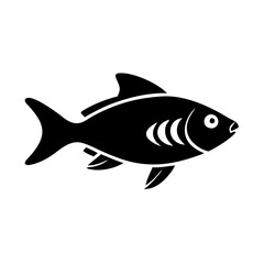 cherry barb fish icon, cherry barb fish line art - simple line art of cherry barb fish, perfect for cherry barb fish logos and icons