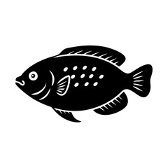 gourami fish icon, gourami fish line art - simple line art of gourami fish, perfect for gourami fish logos and icons
